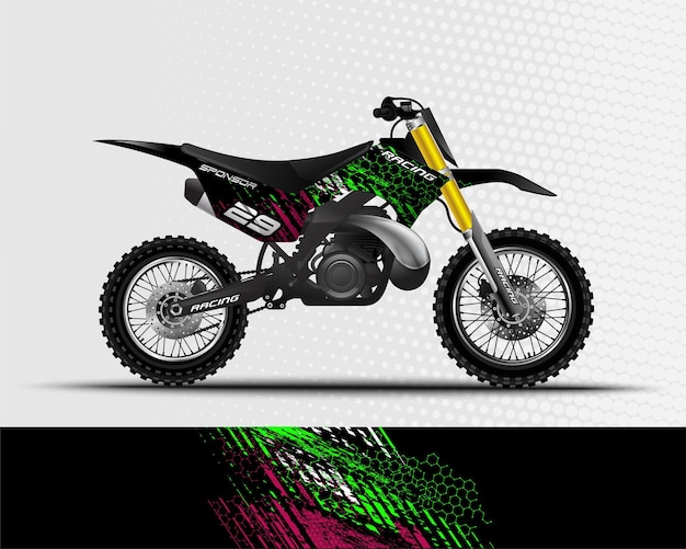 Projeto abstrato do fundo do esporte para motocicleta de motocross de corrida