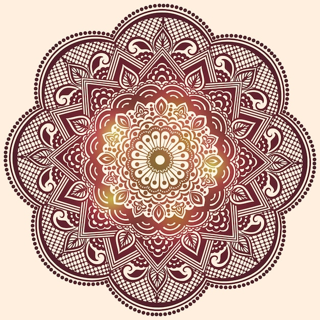 Projeto bonito da mandala