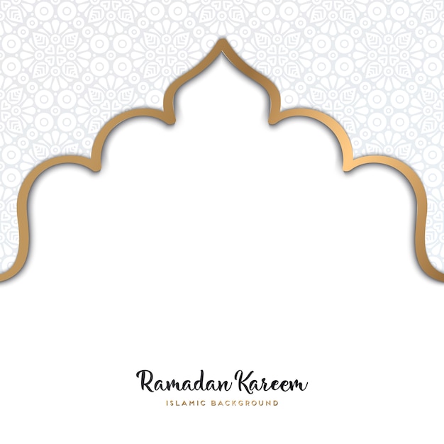Vetor projeto bonito do ramadan kareem com mandala