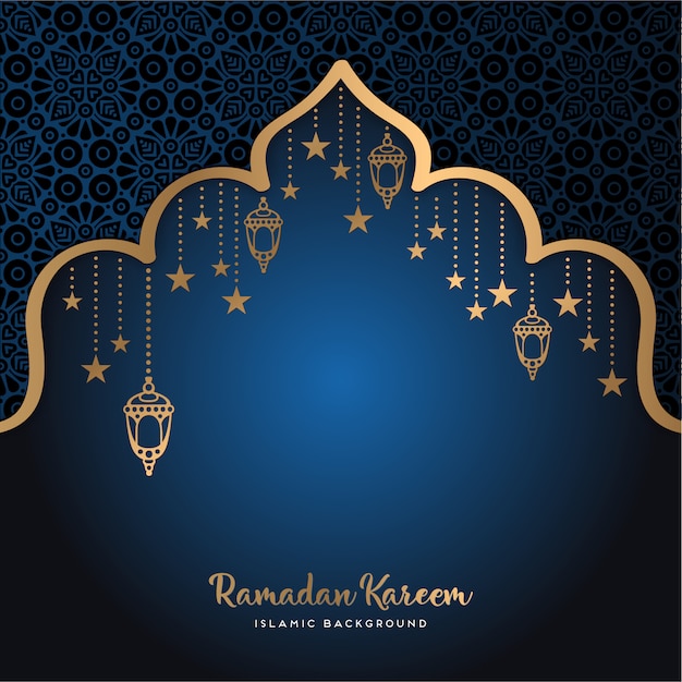 Vetor projeto bonito do ramadan kareem com mandala