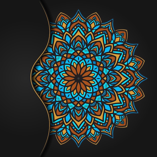 Projeto colorido da mandala