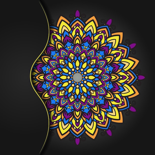 Projeto colorido da mandala