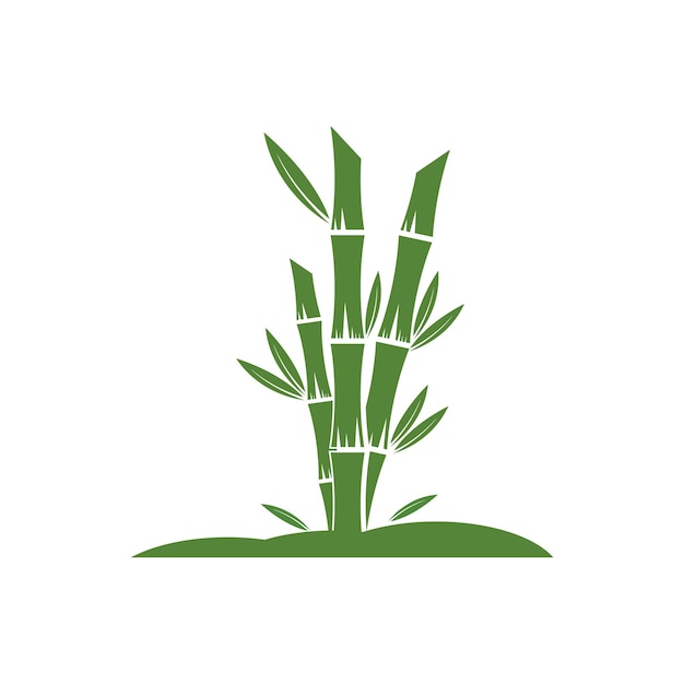 Projeto da ilustração do ícone do vetor bamboo logo template