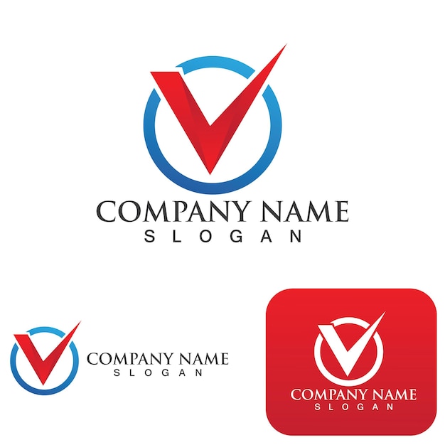 Projeto da ilustração do ícone do vetor do modelo do logotipo do relâmpago da letra V