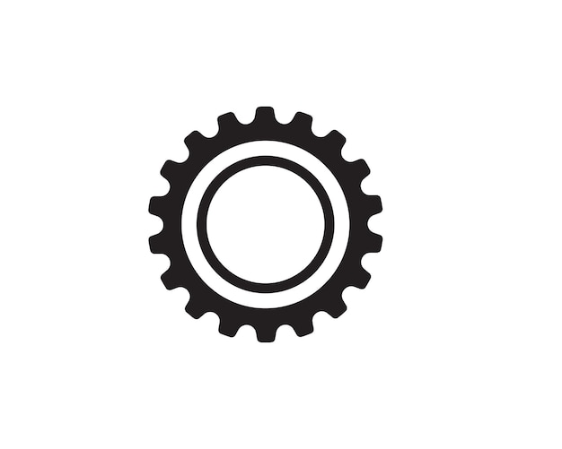 Projeto da ilustração do ícone do vetor gear logo template