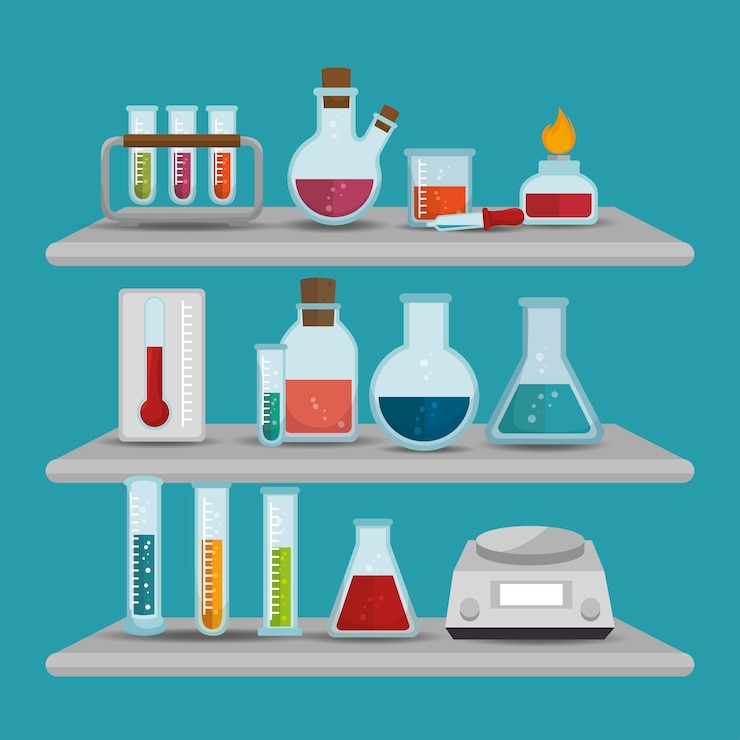 Vetor projeto da indústria química