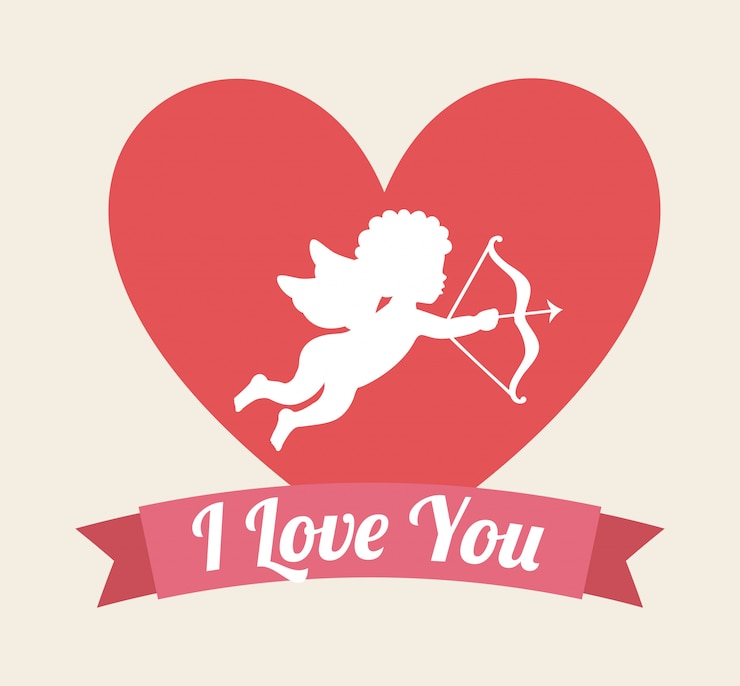 Vetor projeto de amor