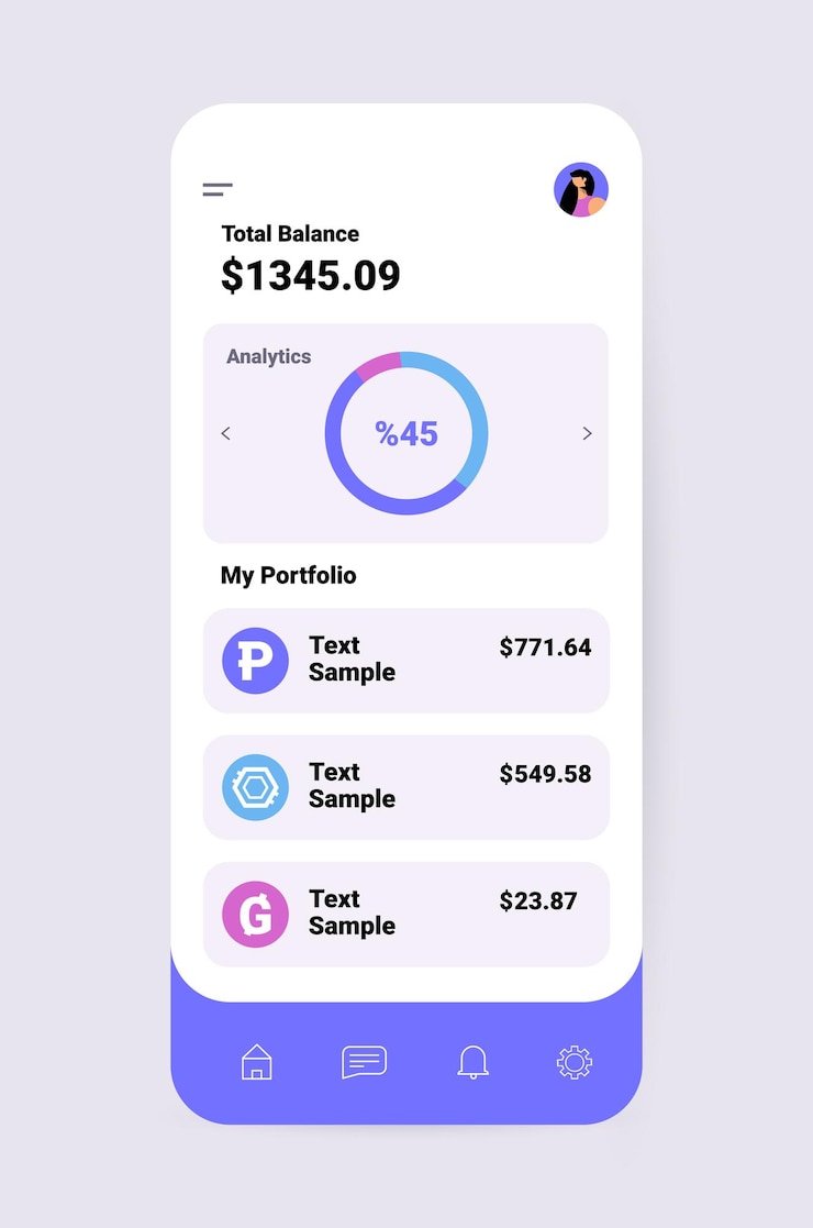 Vetor projeto de aplicativo de criptomoeda aplicativo de transferência de dinheiro virtual na tela do smartphone transação bancária conceito de moeda digital ilustração vetorial vertical