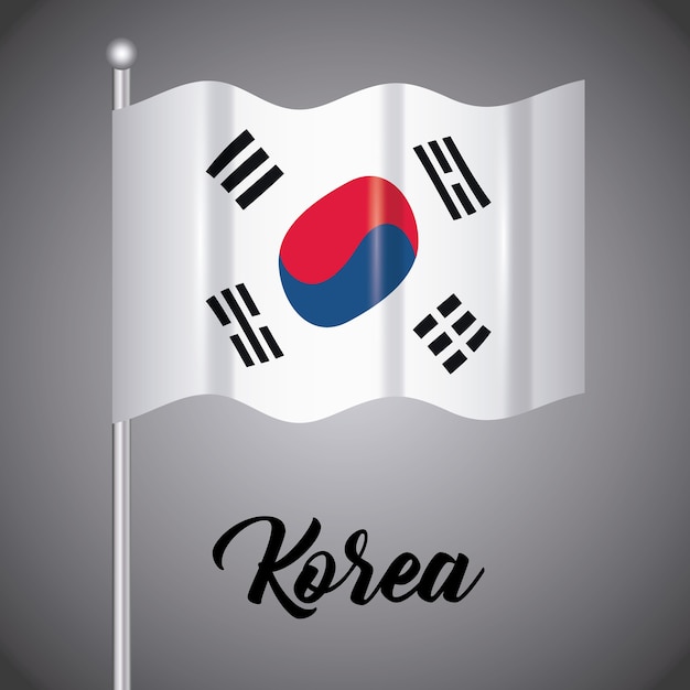 projeto de bandeira da Coreia do Sul