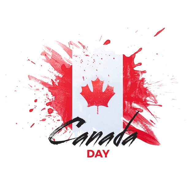 Projeto de banner de celebração do dia do Canadá