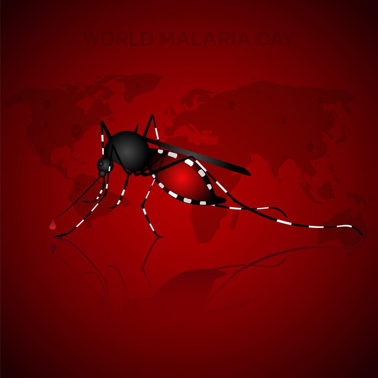 Vetor projeto de conceito do dia mundial da malária para o dia da malária