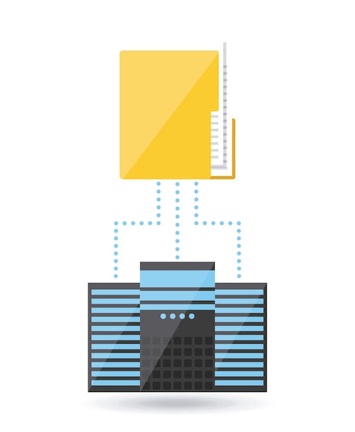 Vetor projeto de dispositivo de armazenamento