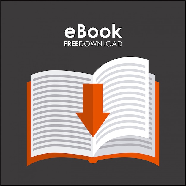 Projeto de eBook sobre ilustração vetorial de fundo cinza