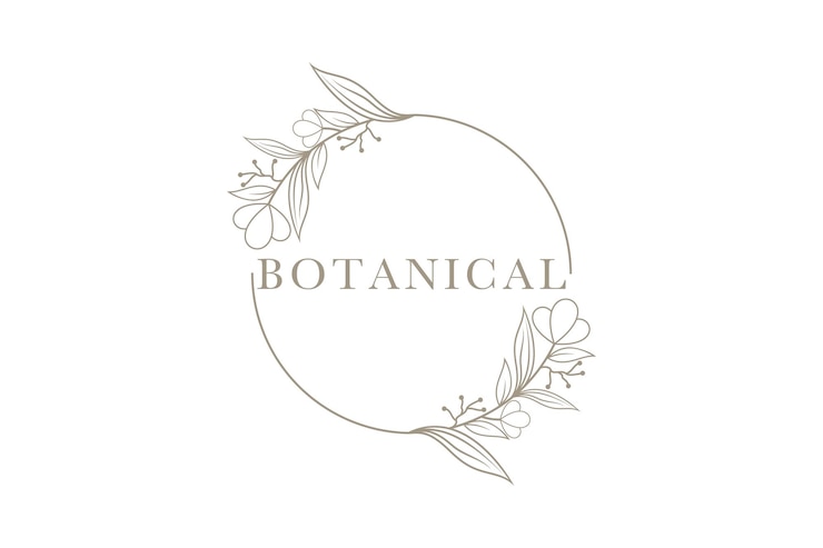 Vetor projeto de elemento botânico com conepto de flor de beleza