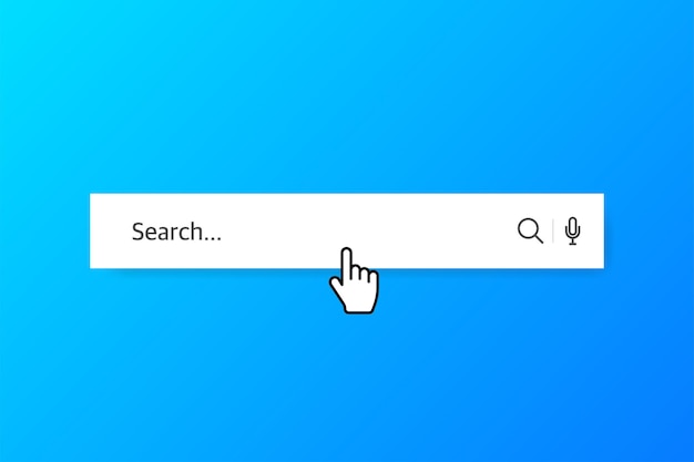 Projeto de elemento de vetor de barra de pesquisa. modelo de interface do usuário isolado no fundo branco. ilustração vetorial.