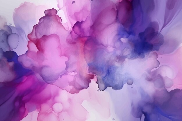 Projeto de fundo aquarela roxo abstrato