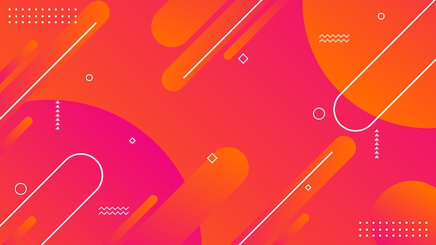 Projeto de fundo de formas dinâmicas abstratas com memphis e elementos de forma geométrica