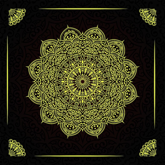 Projeto de fundo de mandala de luxo