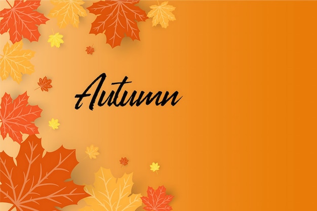 Projeto de fundo de outono vetorial Vector Autumn Autumn Background design de outono vectorial