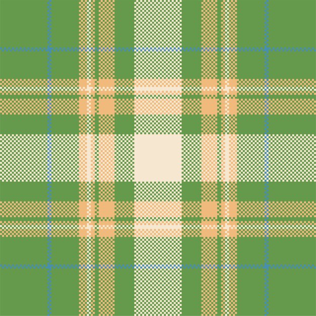 Projeto de fundo de pixel. xadrez moderno padrão sem emenda. tecido de textura quadrada. tartan escócia