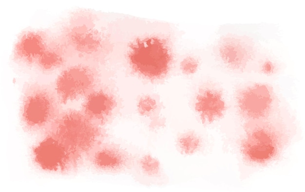 Projeto de fundo de queda de aquarela rosa coral. ilustração vetorial. textura de pintura à mão