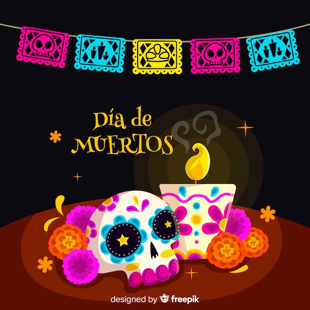 Projeto de fundo dia de muertos