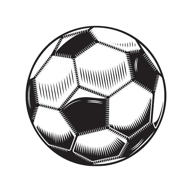 Vetor projeto de futebol em fundo branco. ícones ou logotipos de arte de linha de bola de futebol. ilustração vetorial.