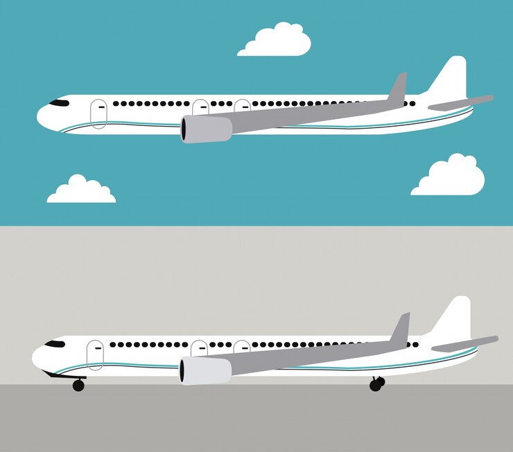 Vetor projeto de ícone de avião