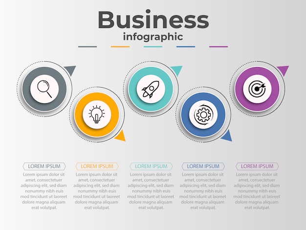 Projeto de infográfico de negócios