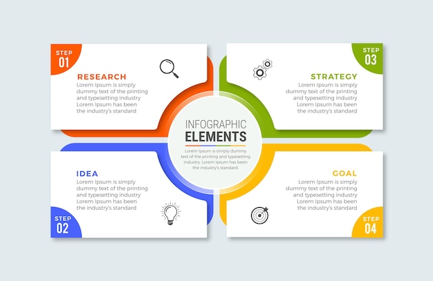 Projeto de infográfico de negócios