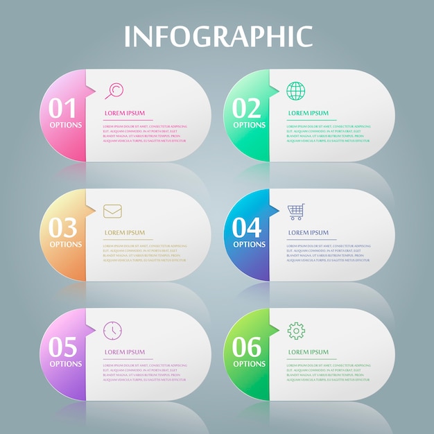 Projeto de infográfico de simplicidade com elementos de balão de fala