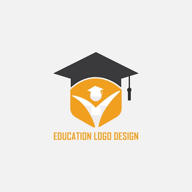 Vetor projeto de logotipo da educação