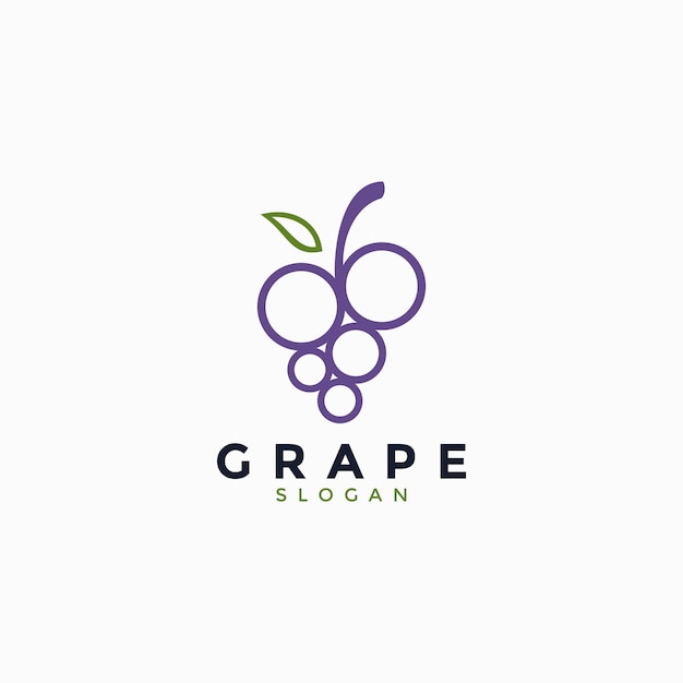 Projeto de logotipo da uva