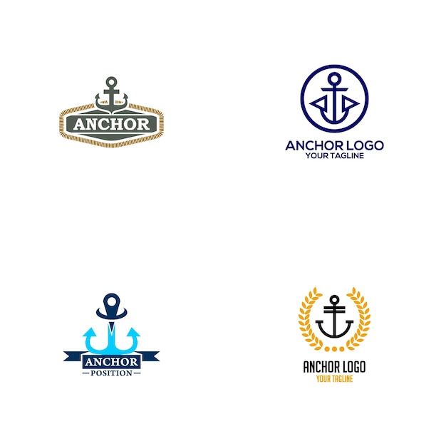 Projeto de logotipo de âncora