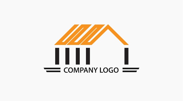 Vetor projeto de logotipo de casa abstrata projeto de logótipo imobiliário ilustração vetorial