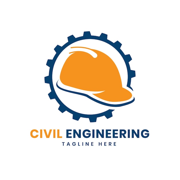 Vetor projeto de logotipo de engenharia civil para empresas de construção e arquitetura