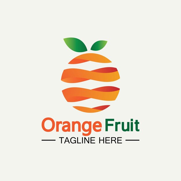 Projeto de logotipo laranja projeto de ilustração vetorial