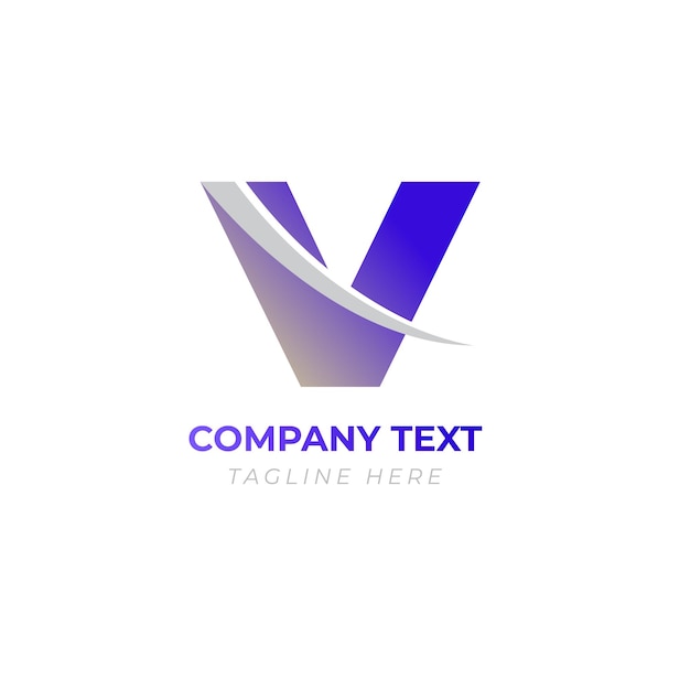 projeto de logotipo mínimo de letra v para o negócio Velocity Vector Dynamic Direction
