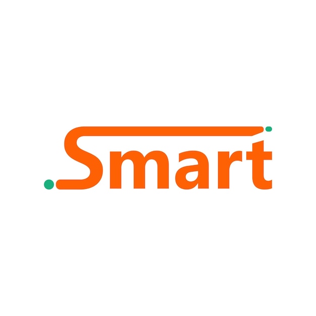 Vetor projeto de logotipo para a palavra smart letter s