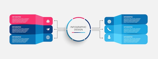 Projeto de modelo de infográfico de cronograma de negócios de etapas
