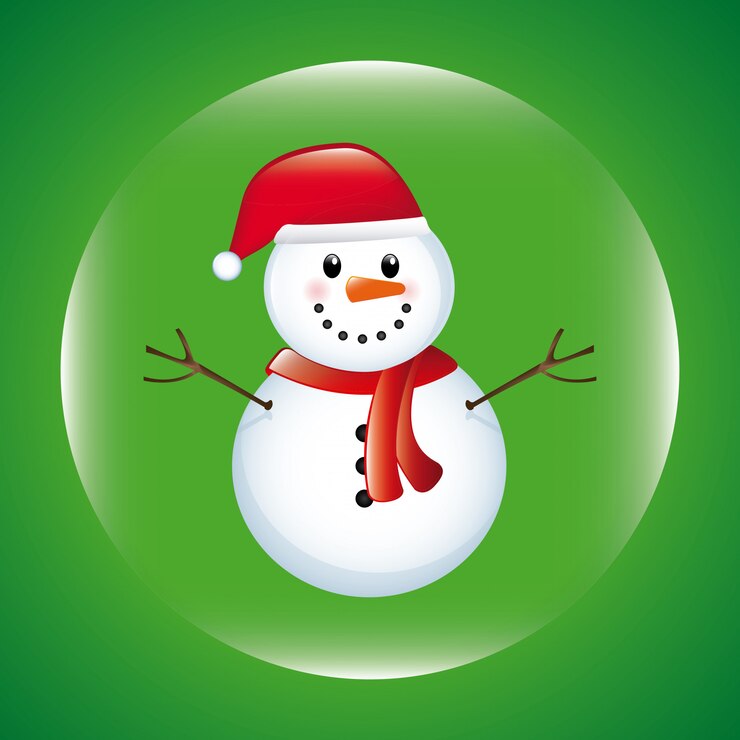 Vetor projeto de natal sobre fundo verde