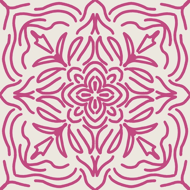 Projeto de padrão de ornamento abstrato Vector floral