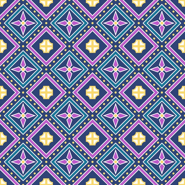 Projeto de padrão uniforme com fundo de motivos coloridos