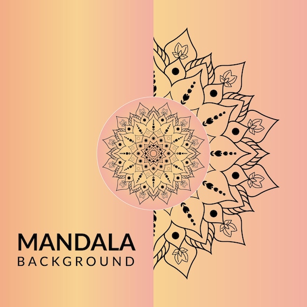 Projeto de plano de fundo de mandala vetorial