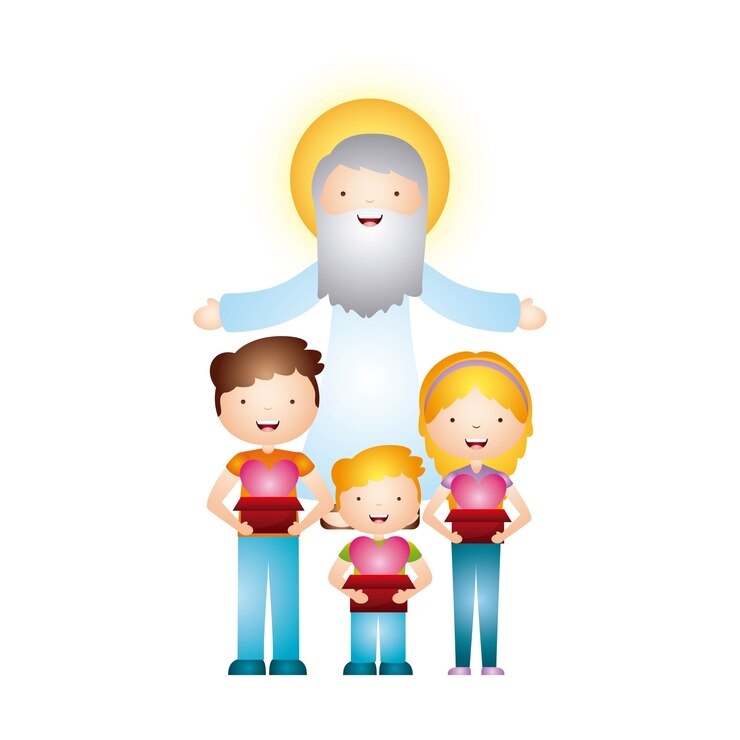 Vetor projeto de religião católica