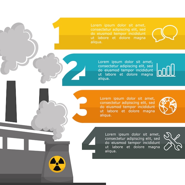 Projeto de segurança industrial infográfico