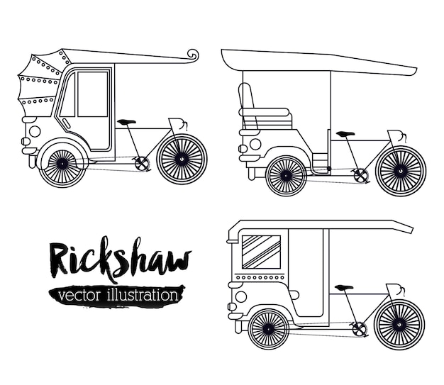 Projeto de transporte de riquixá