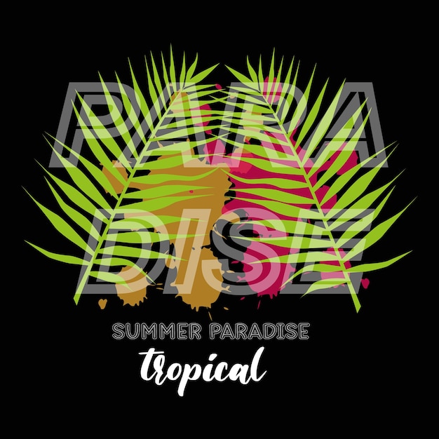 projeto de vetor de paraíso tropical