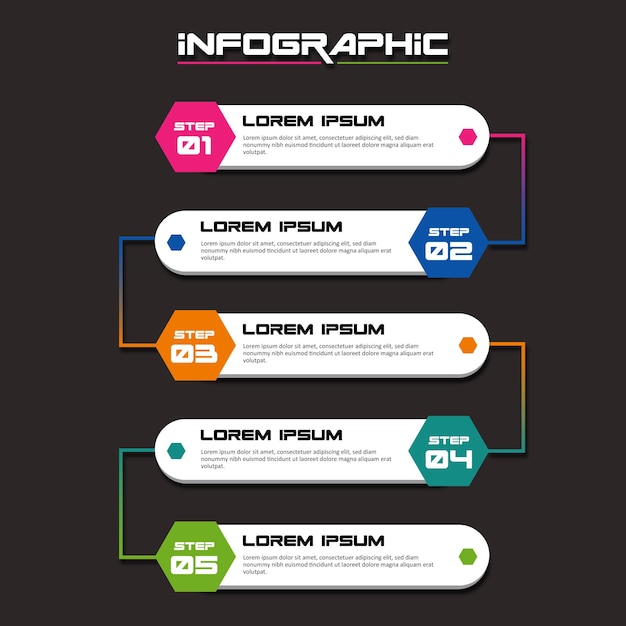 Projeto de vetor editável de infográfico