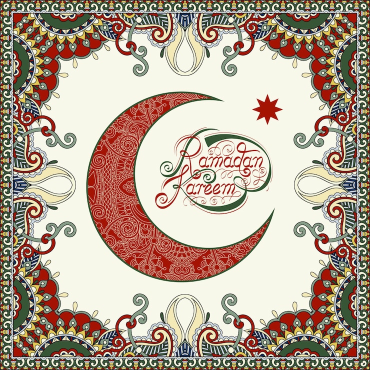 Vetor projeto decorativo para o mês sagrado do festival da comunidade muçulmana ramadan kareem